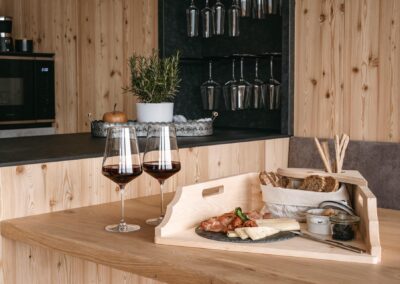 Südtiroler Abendessen, die typische Marende, in den Lodges in Mölten