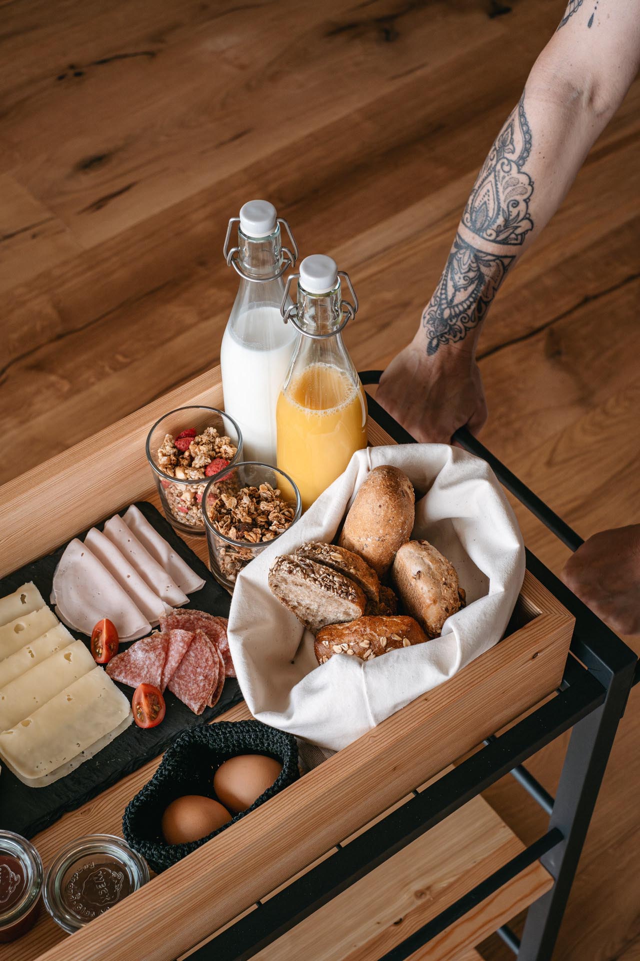 Vollwertiges Frühstück im Mölten Urlaub Vollwertiges Frühstück im Mölten Urlaub
