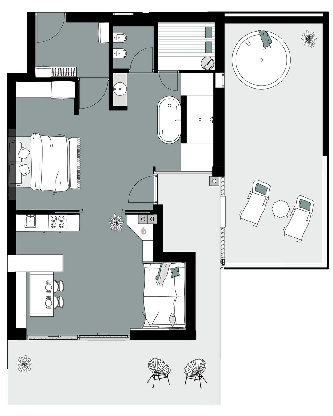 Rosmarin Skizze Lodge Kohlbrennerhof Rosmarin Skizze Lodge Kohlbrennerhof