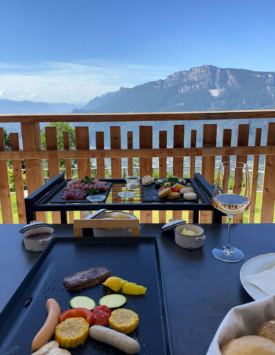 Grillabend im Urlaub in den Ferienwohnungen vom Kohlbrennerhof