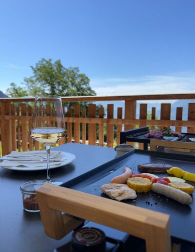 Grillabend im Urlaub in den Ferienwohnungen vom Kohlbrennerhof