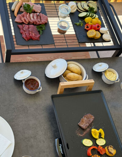 Grillabend im Urlaub in den Ferienwohnungen vom Kohlbrennerhof